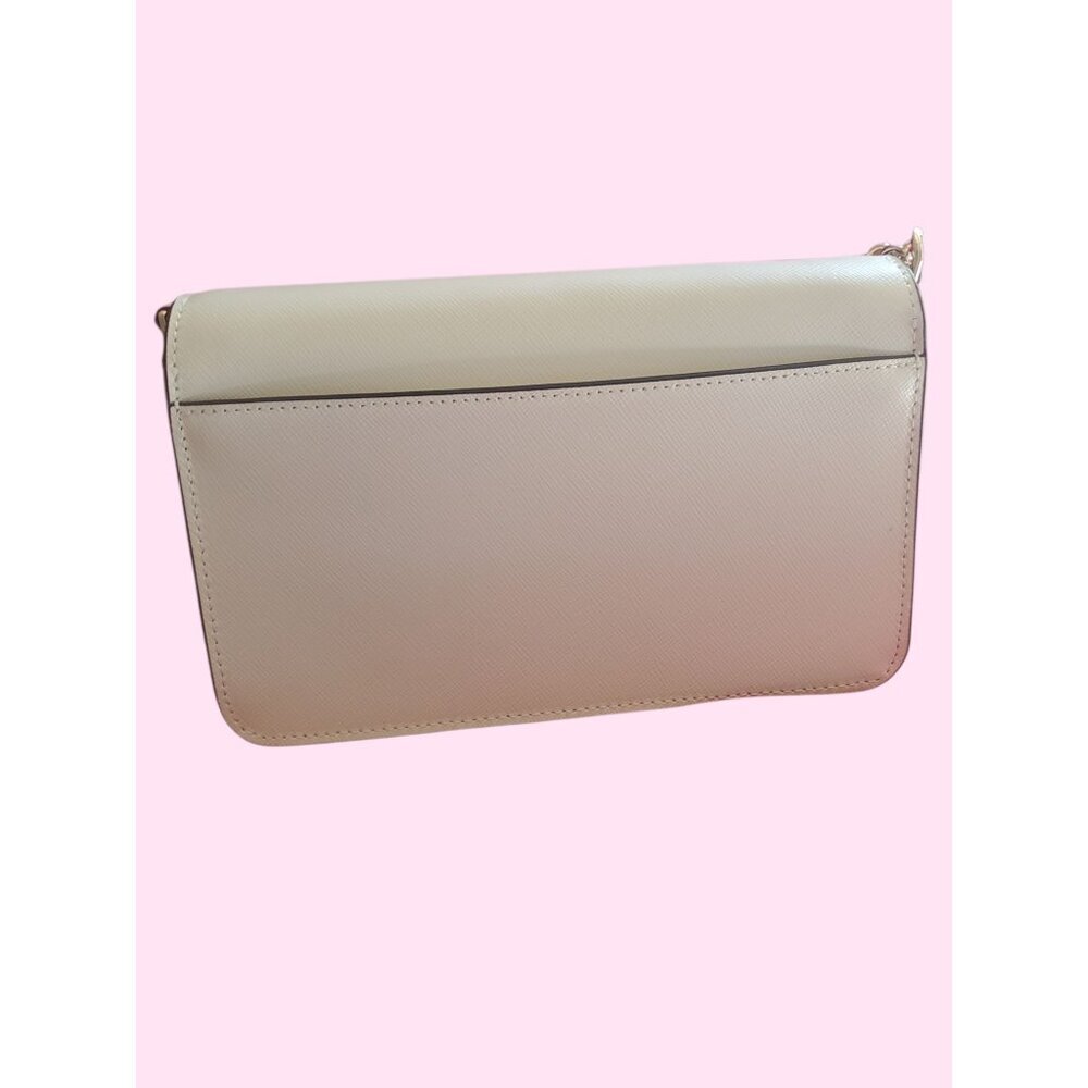 Kate Spade New York Madison Mini  Flap Convertible Crossbody Meringue Bag White - Picture 3 of 16